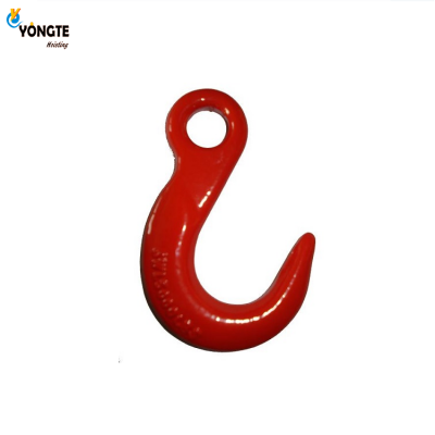 Hardware drop forged top quality G80 eye hoist hook